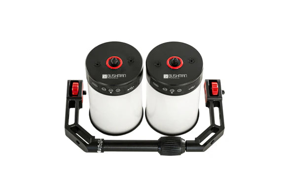 BUSHMAN - Double éclairage HALO 360° + bras de support