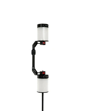 BUSHMAN - Double éclairage HALO 360° + bras de support