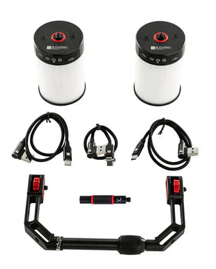 BUSHMAN - Double éclairage HALO 360° + bras de support